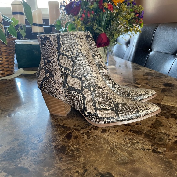 Ankle Snakeskin Bootie - Picture 1 of 5